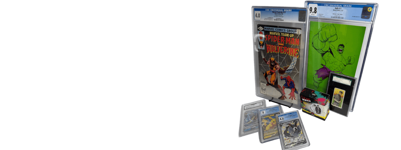 Graded Collectibles Showcase<br> <span class="thin">view our inventory </span>
